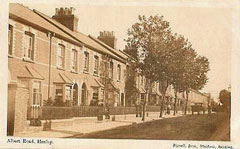 Old postcard of Albert Road, Henley.