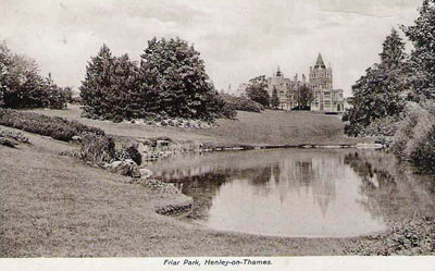 An old picture of   Friar Park   from a postcard sent during January 1913.