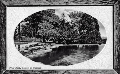 The stepping stones in the lake at   Friar Park  .