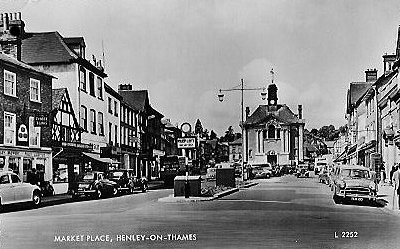   Market Place   in Henley taken from the town centre crossroads.