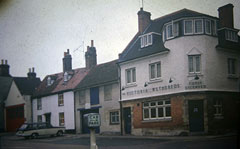 Old postcard of Market Place, Henley.