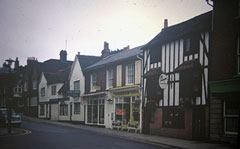 Old postcard of Market Place, Henley.