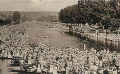 Old postcard of River Thames, Henley.