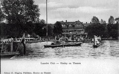 Old postcard of River Thames, Henley.