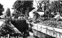 Old postcard of River Thames, Henley.