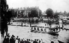 Old postcard of River Thames, Henley.